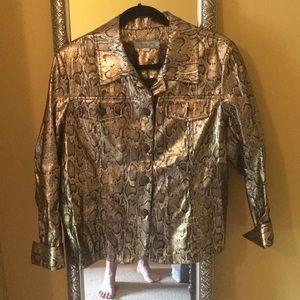 SOLD***Faux Snakeskin jacket